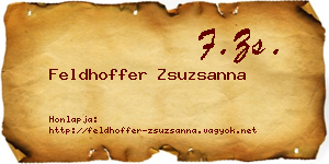 Feldhoffer Zsuzsanna névjegykártya